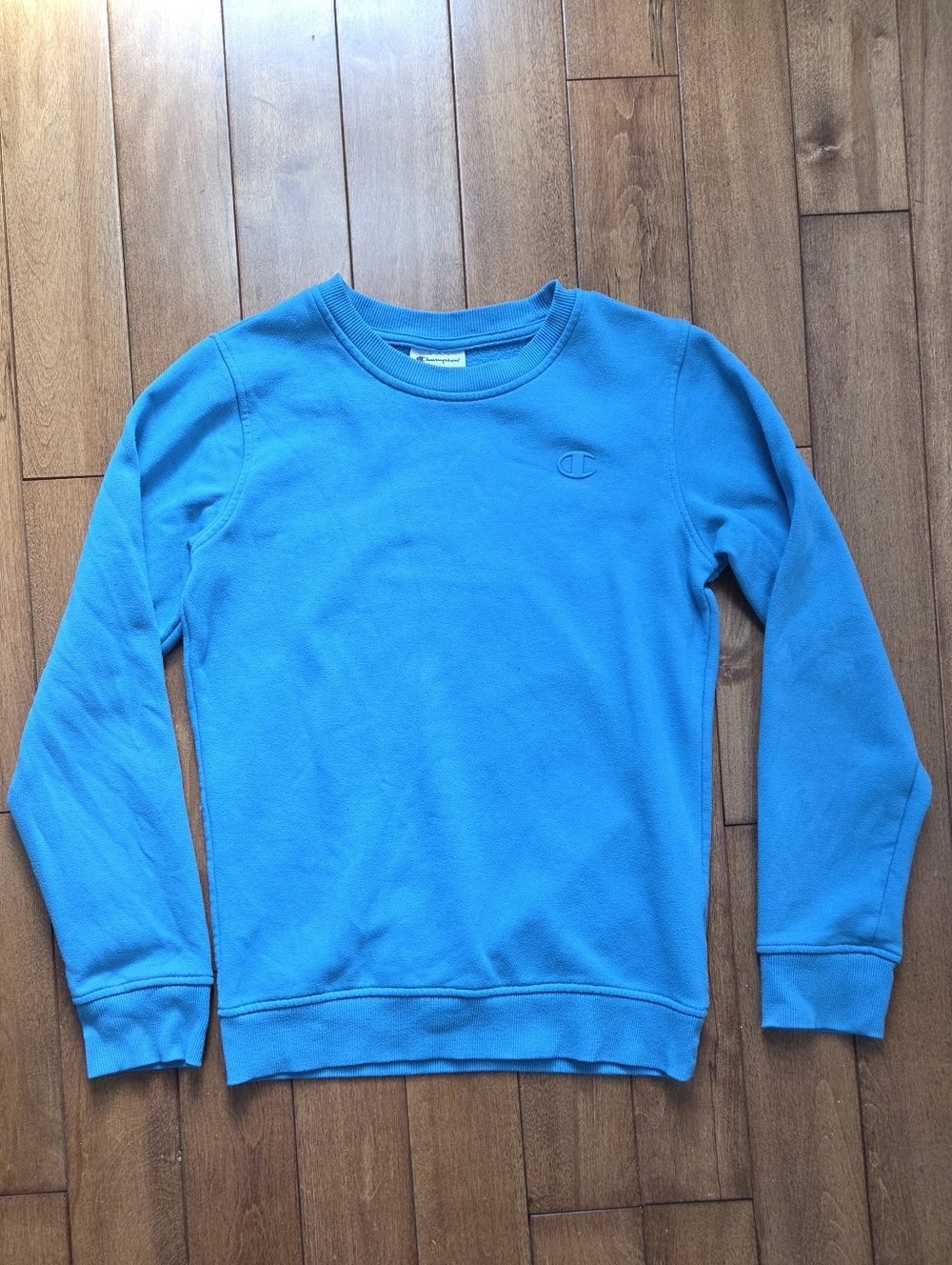 Champion Boy’s Crewneck Sweatshirt - Bright Teal Blue Size XL